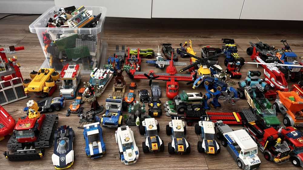 Mega zestaw klockow lego city i technic