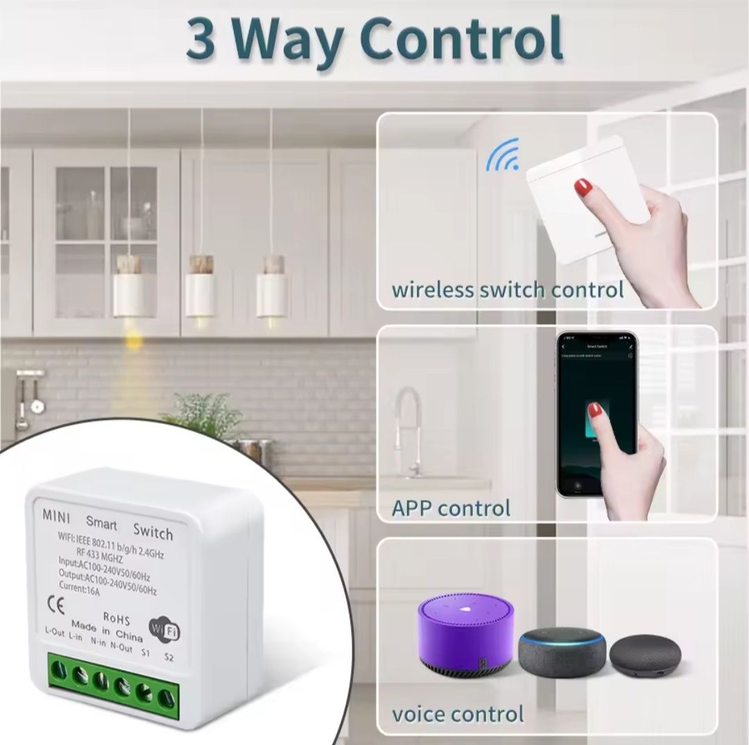 Беспроводной WiFi + RF Выключатель и радиореле