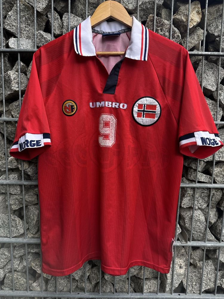 Koszulka Piłkarska Umbro Norway Tore Andre Flo  1998 Rozmiar M