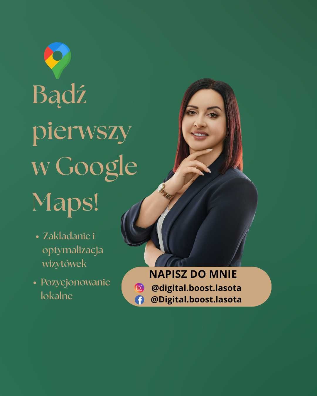 Wizytówka Google, IG, lokalne SEO – Zdobądź więcej klientów!