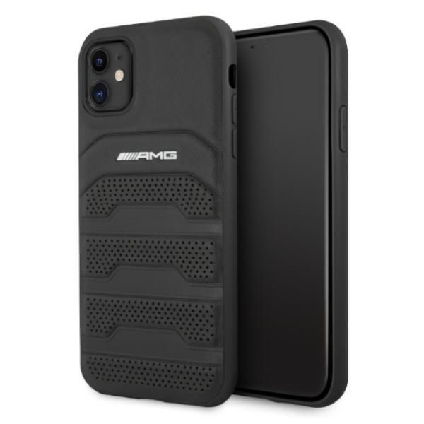 AMG AMHCN61GSEBK iPhone 11 / Xr 6,1"czarny/black hardcase Leather