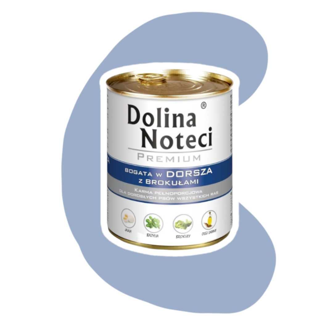 Dolina Noteci Premium Dorsz z brokułami 6x800g Karma mokra dla psa