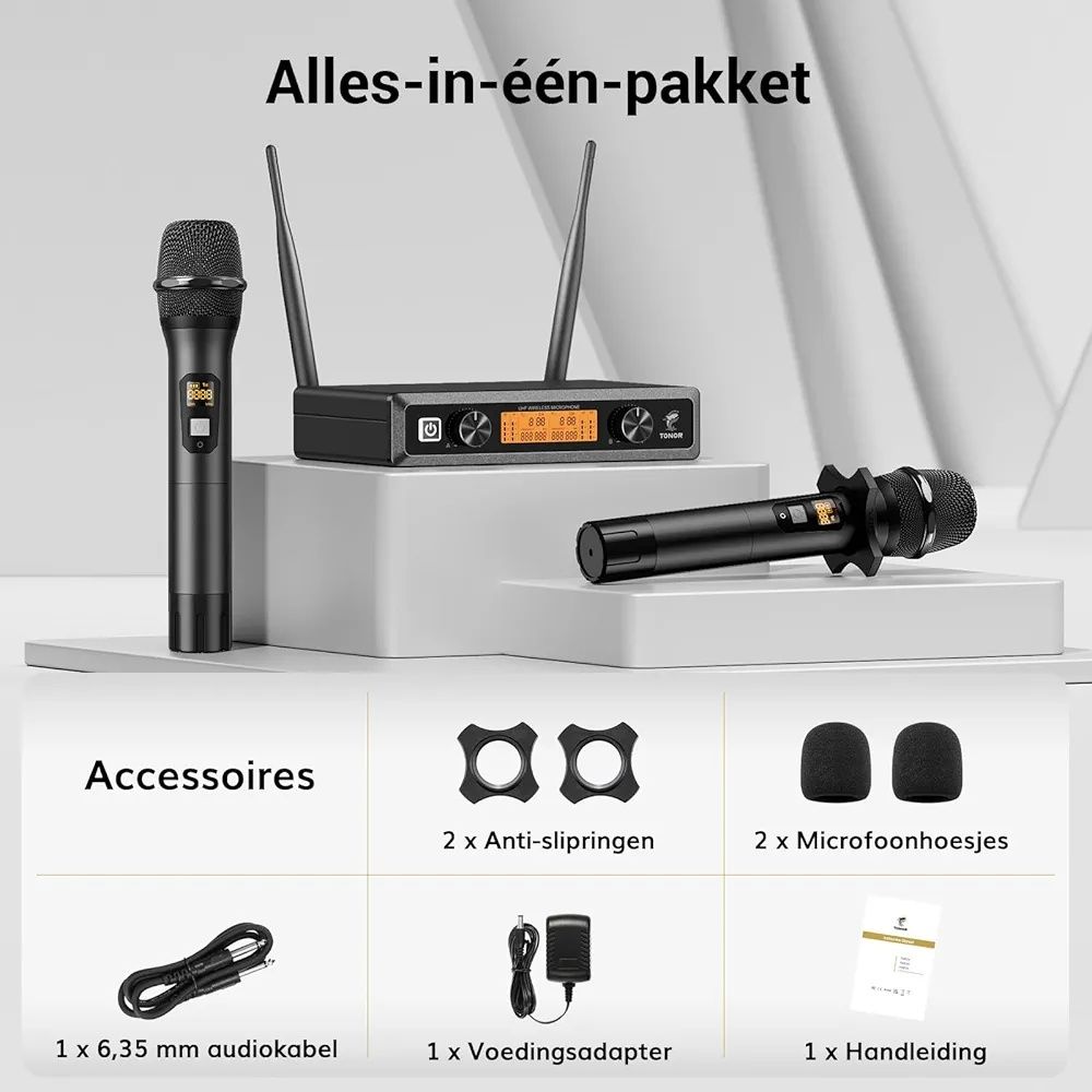 TONOR TW820 – Profesjonalny bezprzewodowy system mikrofonowy UHF
