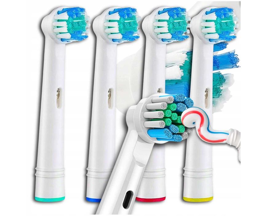 4x Końcówki do Szczoteczki OralB Braun Elektrycznej Dzieci Dorośli