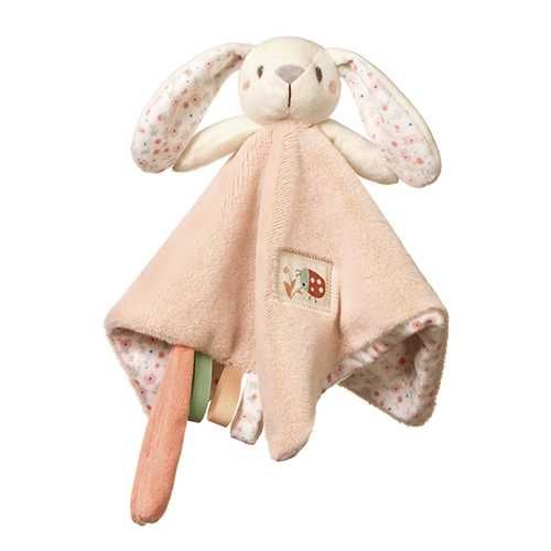 BabyOno Przytulanka kocyk BABY BUNNY różowy