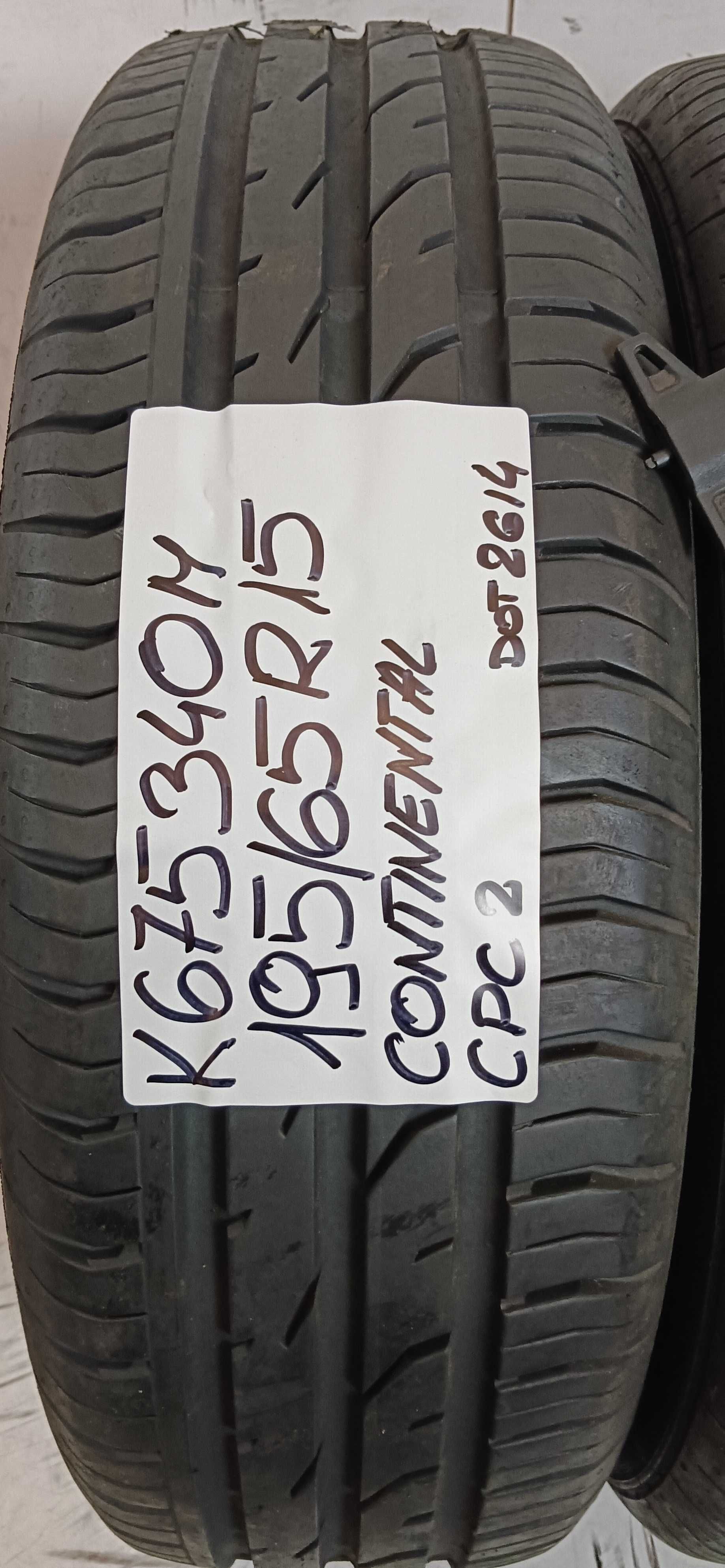 K675340M Komplet 195/65R15 Continental CPC2 dot.2614