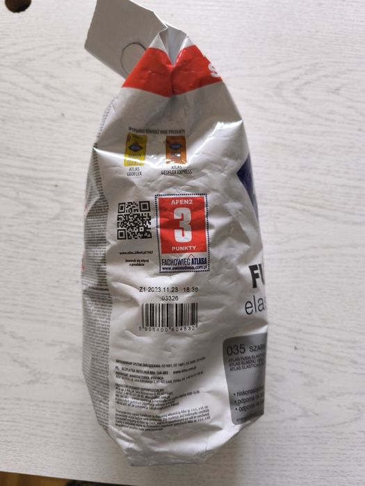 Nowa fuga elastyczna szara 035 Atlas