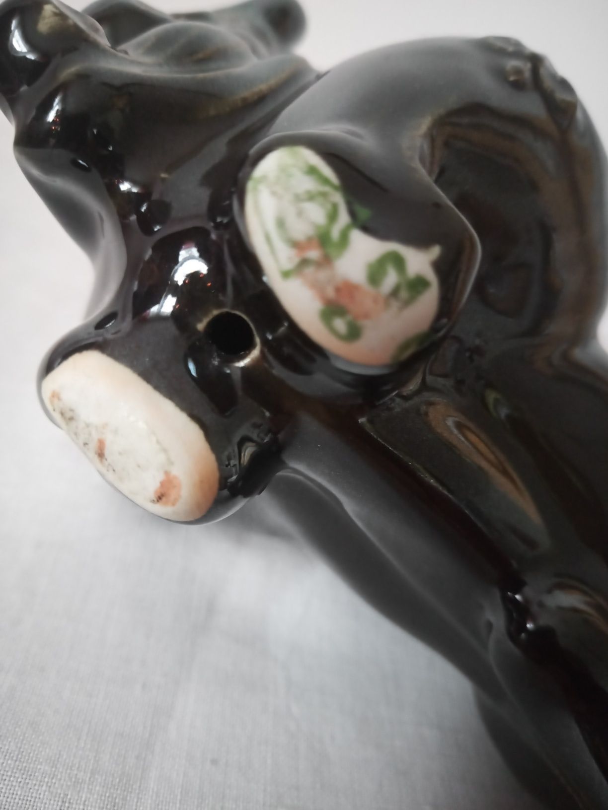 Ceramiczna figurka. Żubr. FFZ Mińsk. Białoruś. ZSRR.