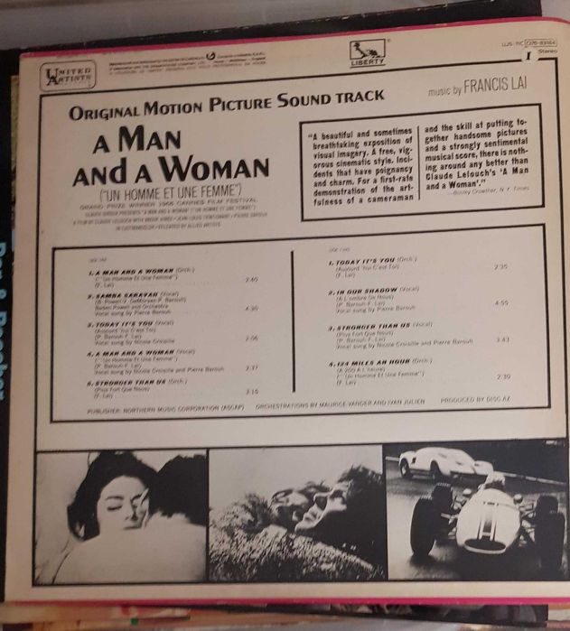Disco vinil A man and a Woman