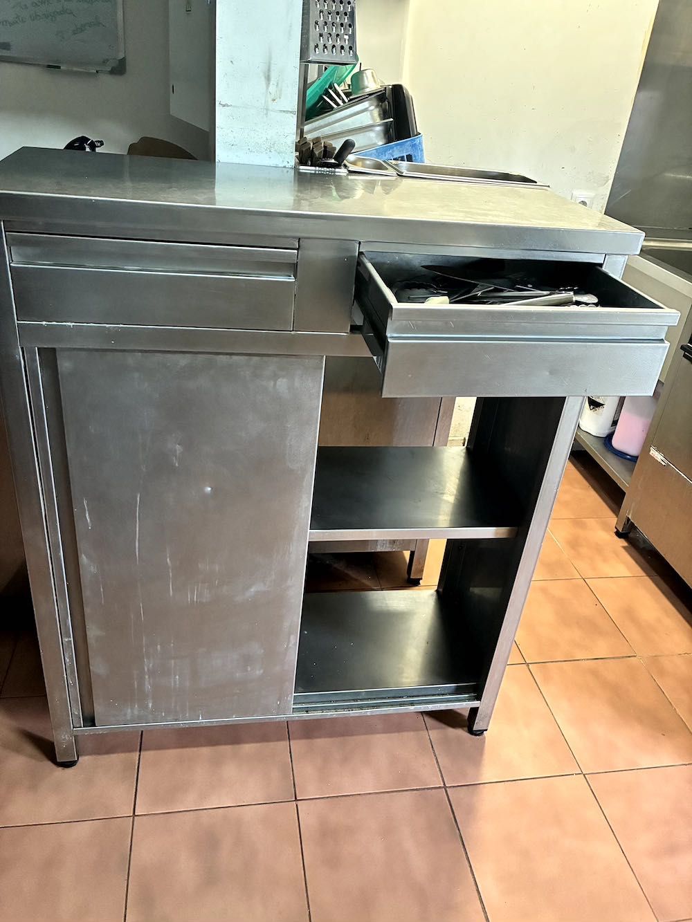 Recheio de cozinha de snack bar