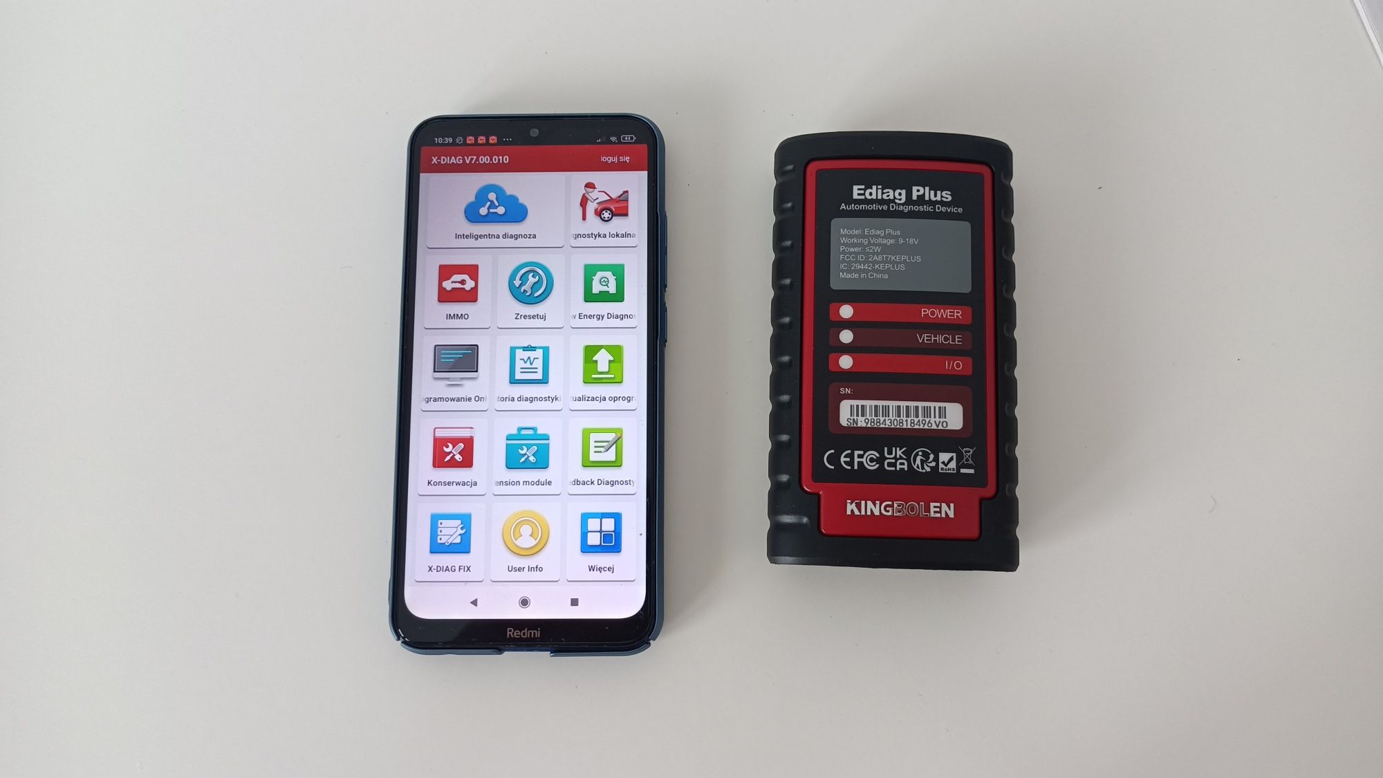 Ediag plus, Thinkdiag 2, DBSCAR 7 Diagzone, X-Diag, ADS, ProDiag, Xpro