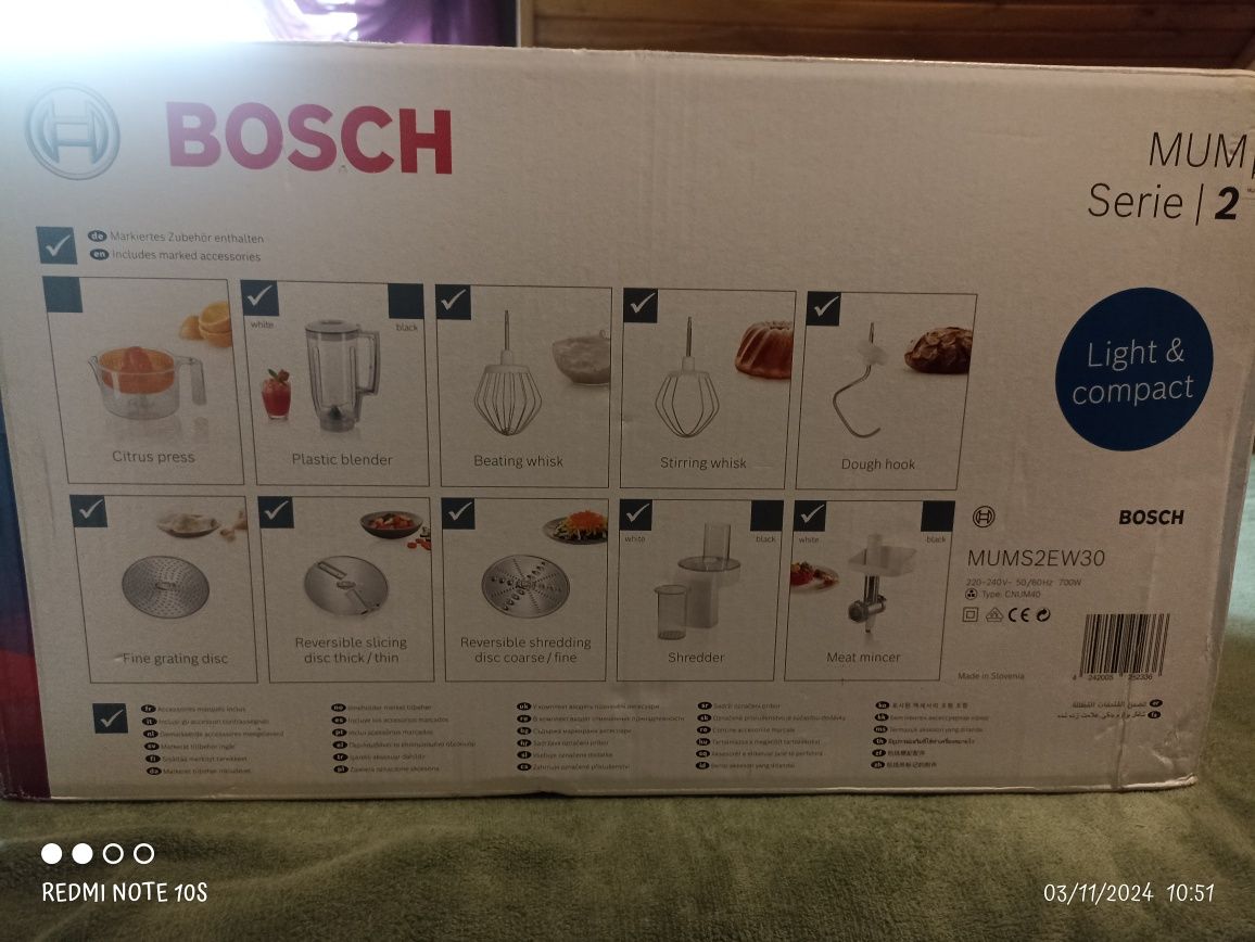 Sprzedam mikser Bosch mum serie 2