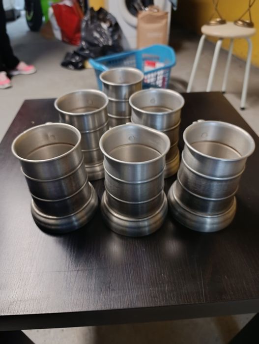 6 Canecas em estanho