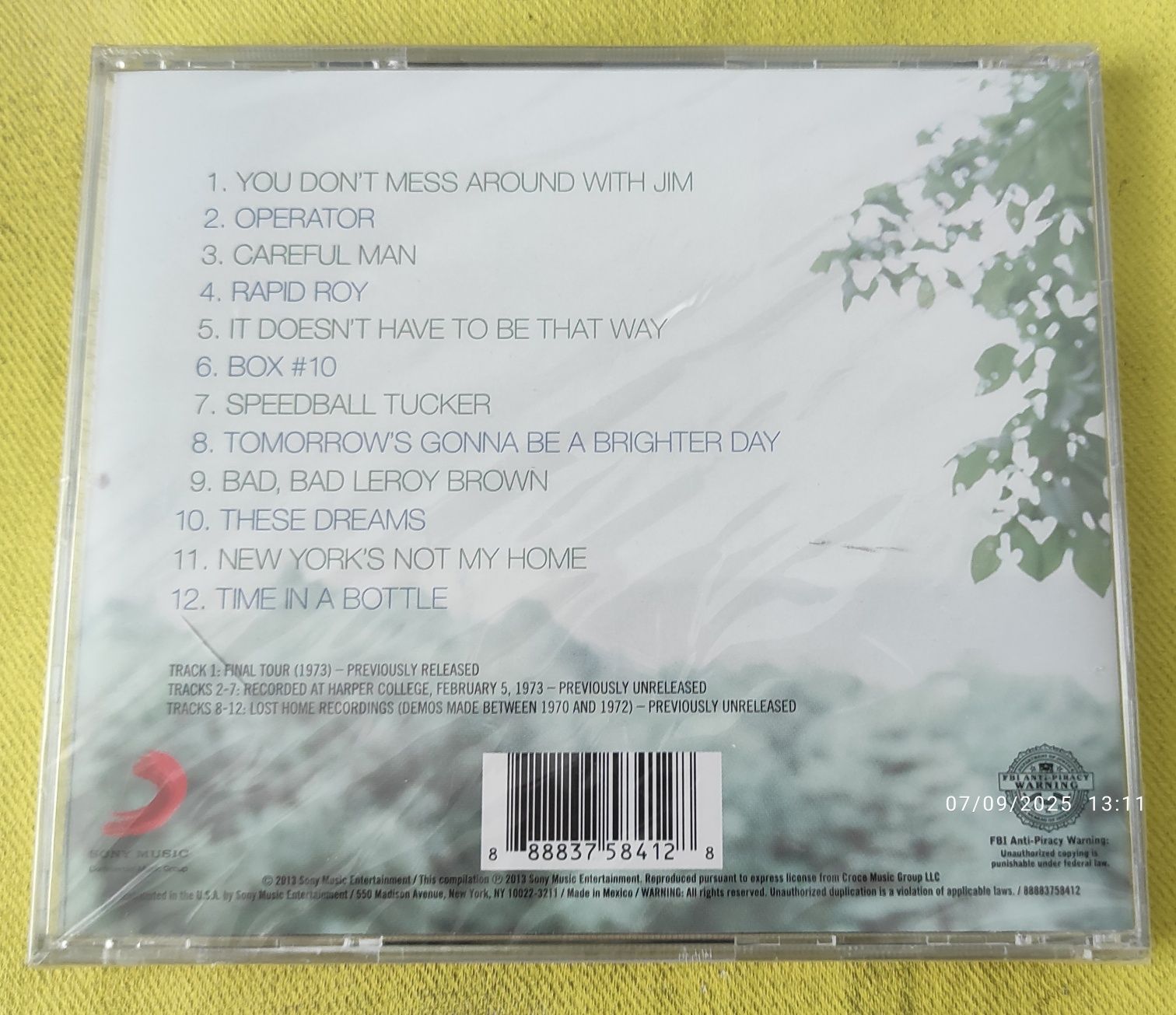Jim Croce - The Lost Recordings CD