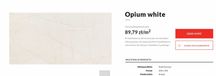 Płytki ścienne Opium white tubądzin
