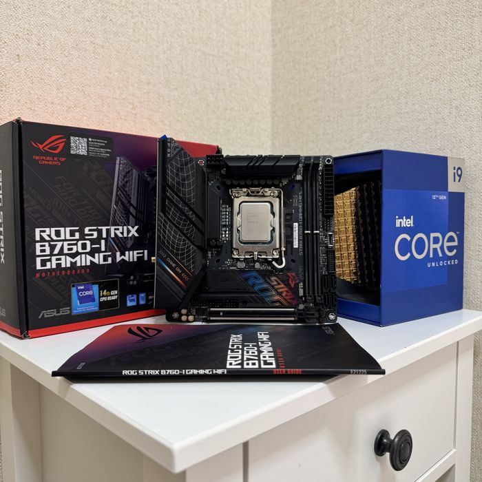 Mini itx комплект i9 12900K, Strix B760i материнська плата