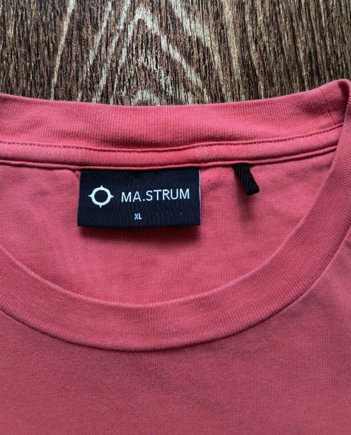 Розовая мужская футболка свитшот худи Mastrum размер XL