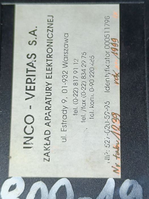 INCO-VERITAS A2002SC - Profesjonalny Miernik Grubości Powłok (Komplet!