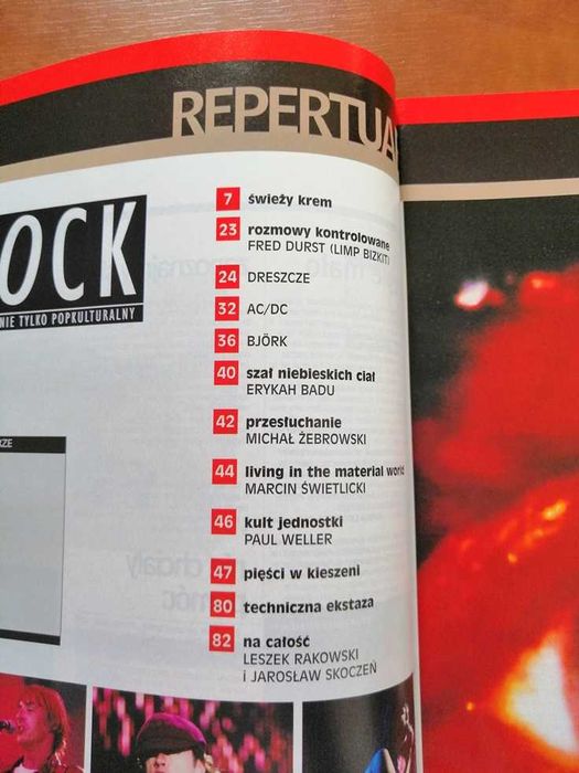Magazyn muzyczny / czasopismo rockowe / miesięcznik Tylko Rock 2001 r.