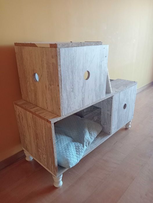 Casa para gatos artesanal