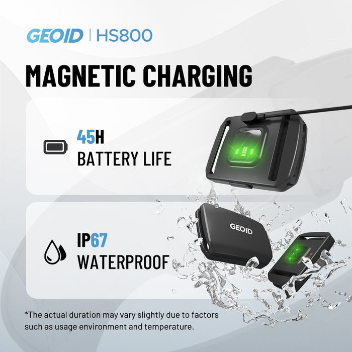 Pulsometr, czujnik tętna z paskiem na klatkę piersiową.