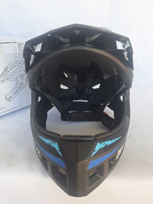 Kask rowerowy dziecięcy fullface Ontyzz JC-012 Black Blue S/M 52-56cm