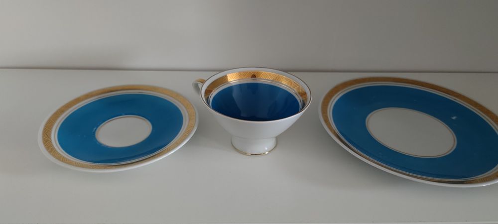 Filiżanka porcelana DDR zestaw śniadaniowy