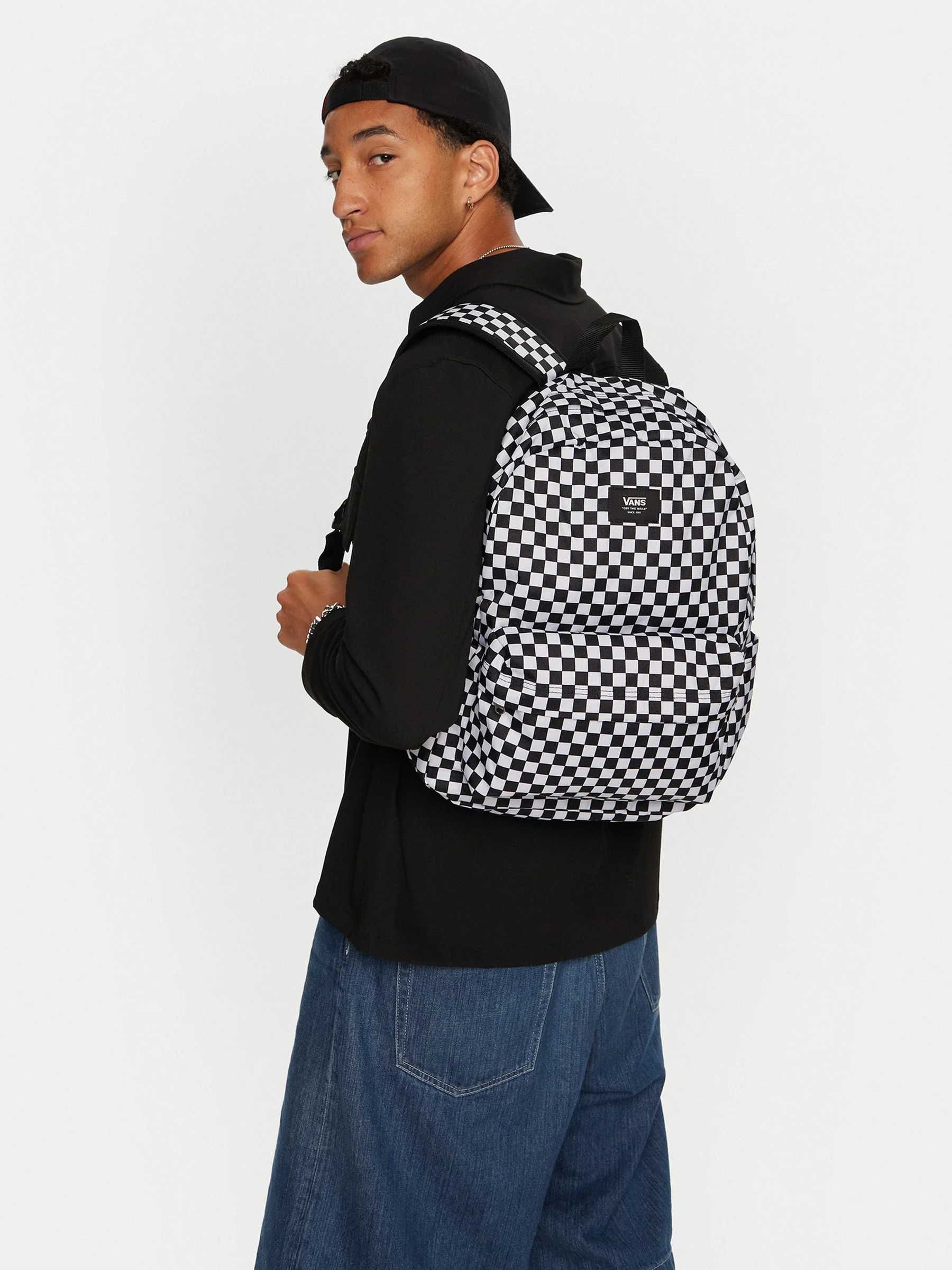 Plecak szkolny VANS Old Skool Check Backpack szachownica VN000H4XY281
