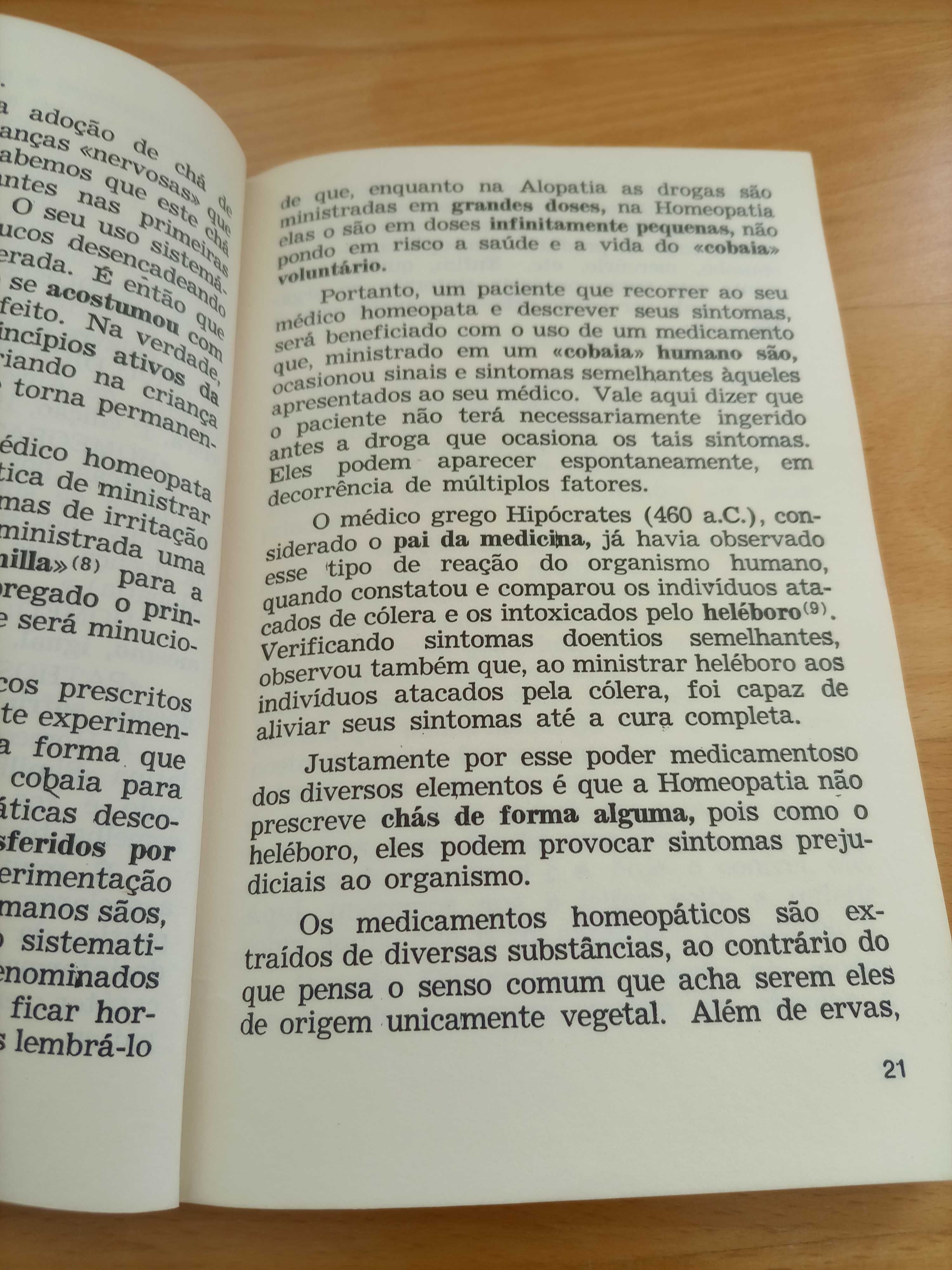 Livro "Homeopatia - O que é e o que não é" - Antigo