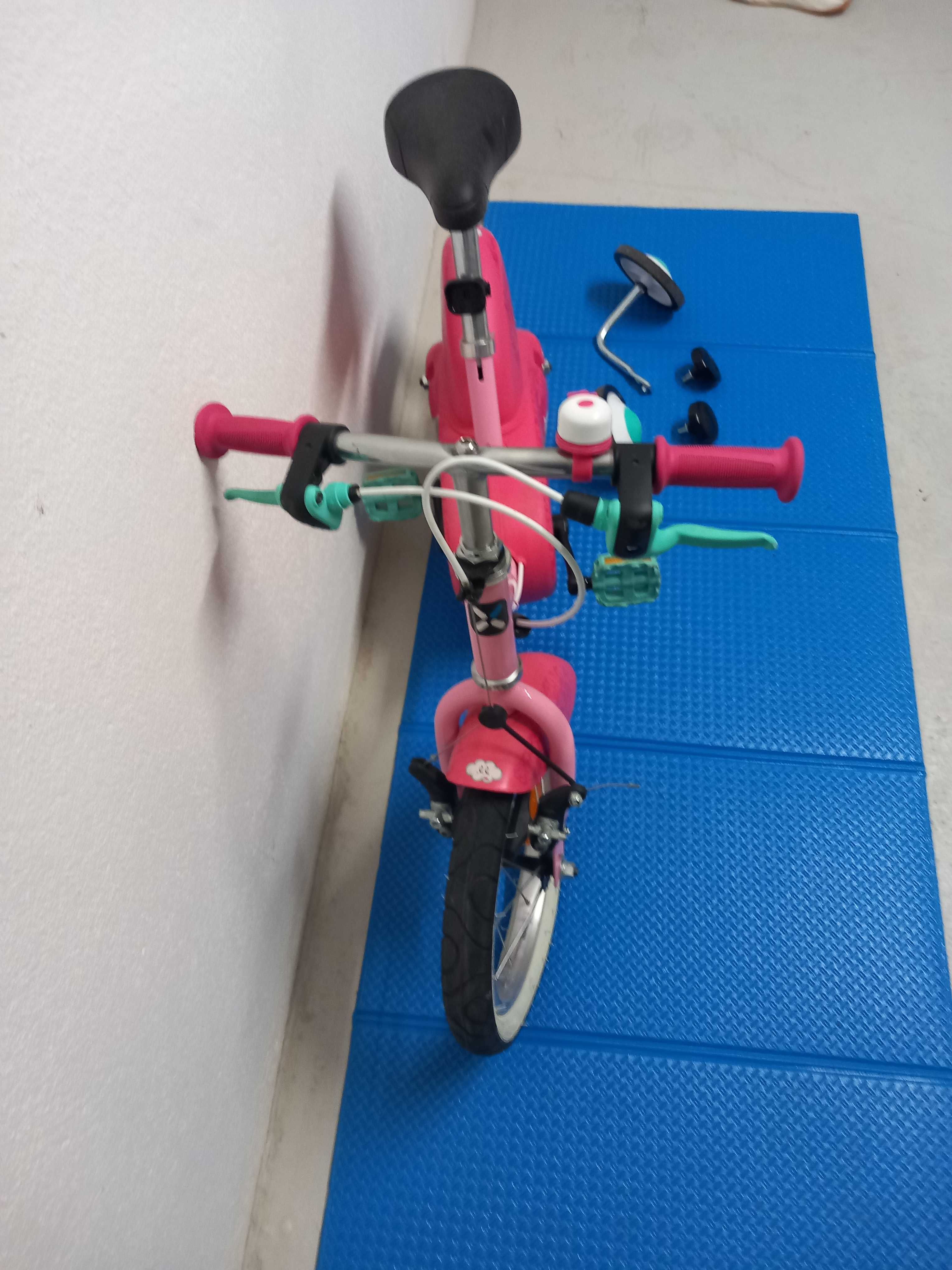 Bicicleta de criança 3-5 anos UNICÓRNIO 14 polegadas  DECATHLON