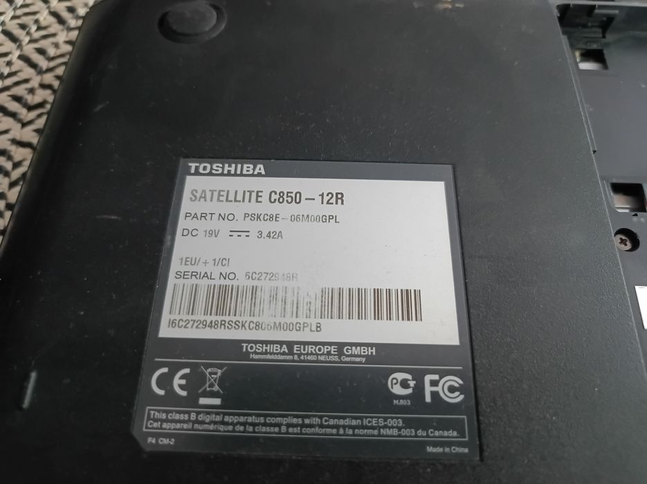 Laptop, matryca do Toshiba Satelitę C850