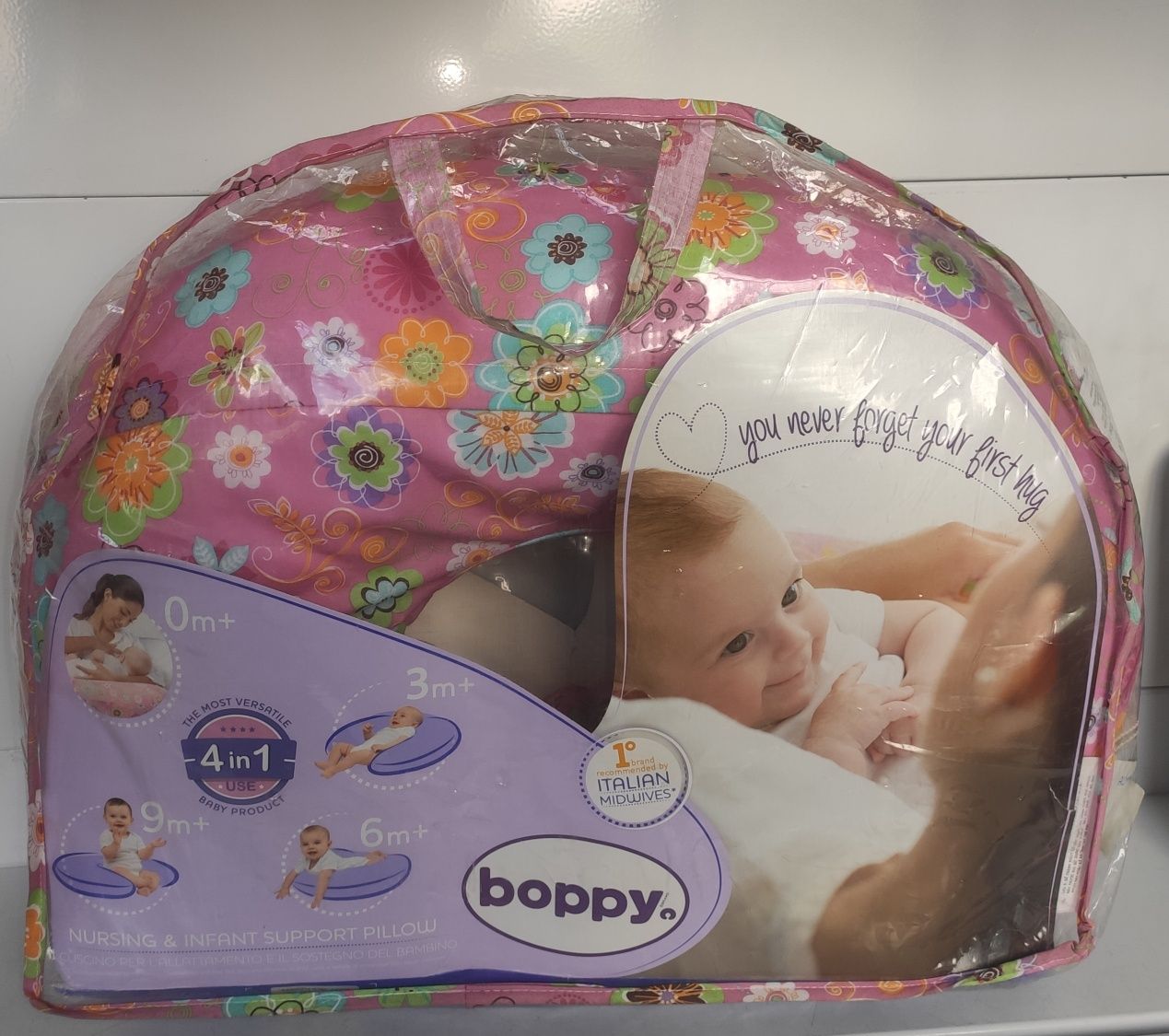 Chicco Boppy Подушка для годування з чохлом 0 м+ Дикі квіти