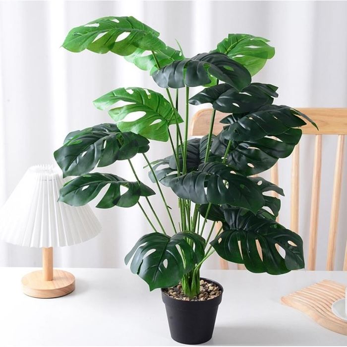 Roślina Sztuczna Doniczkowa Monstera Dekoracja do Domu 60 cm