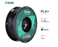 Filament PLA+ 1.75 mm (eSUN) - czarny - 1 kg