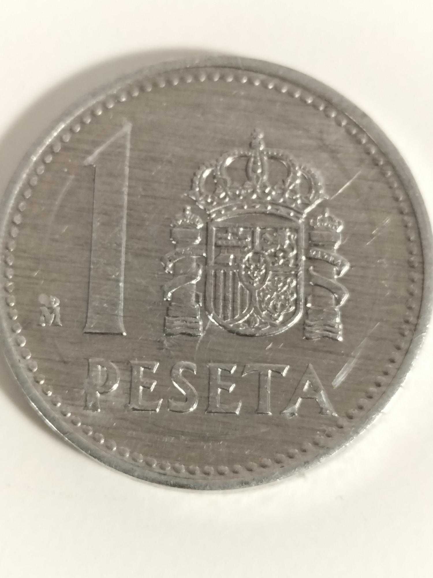 2 moedas de 1 Peseta-1987/88