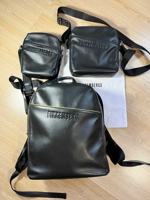 BIKKEMBERGS рюкзак шкіряний кожаний оригинал