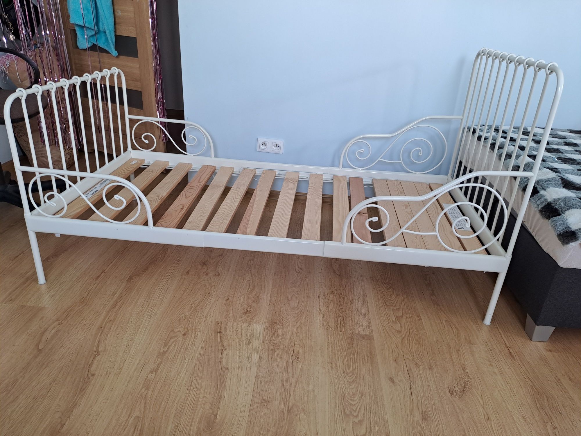 Rama łóżka, materac  i stelaż IKEA