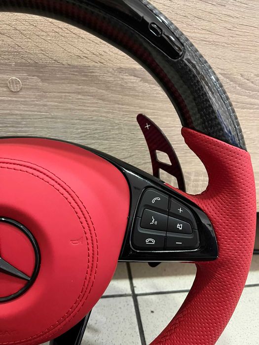 Volante Mercedes Carbono Led Display A C E S CLA GLA GLC GLE GLS GLE W