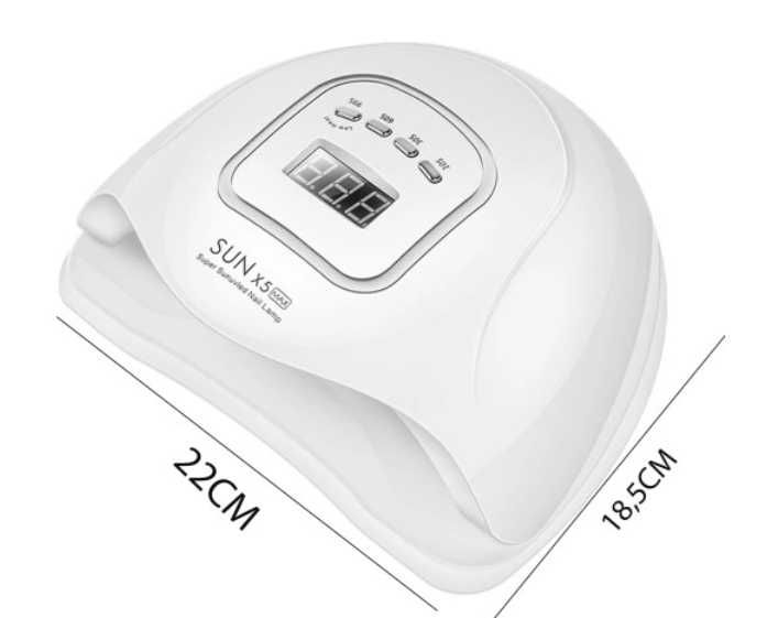 Lampa do Paznokci Led UV, mocna, LCD, do hybrydy, zestaw