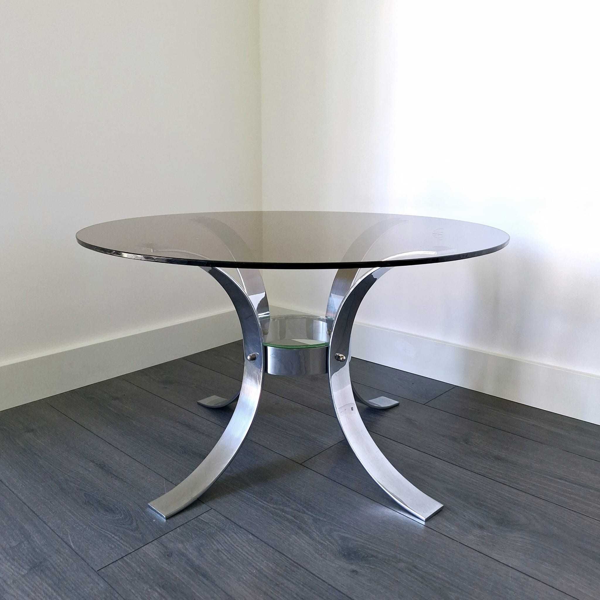 Mesa de centro redonda Vintage Space Age. Round Cofee Table