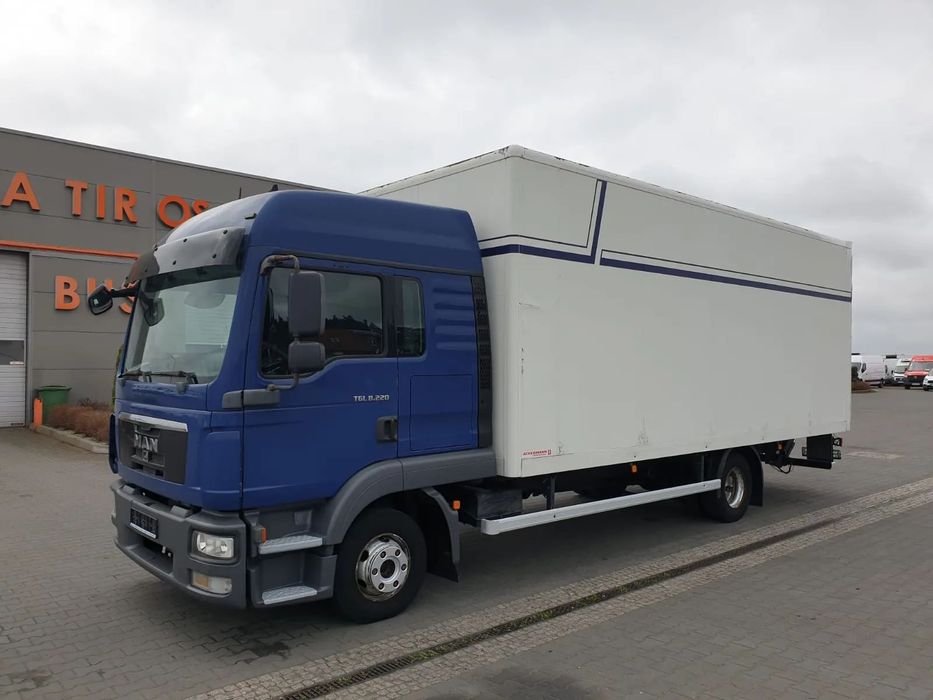 MAN TGL 8.220 EURO 5 KONTENER+WINDA  nr.221 EURO 5 XL 2 Łóżka Manual Klima Webasto Winda Import z Niemiec