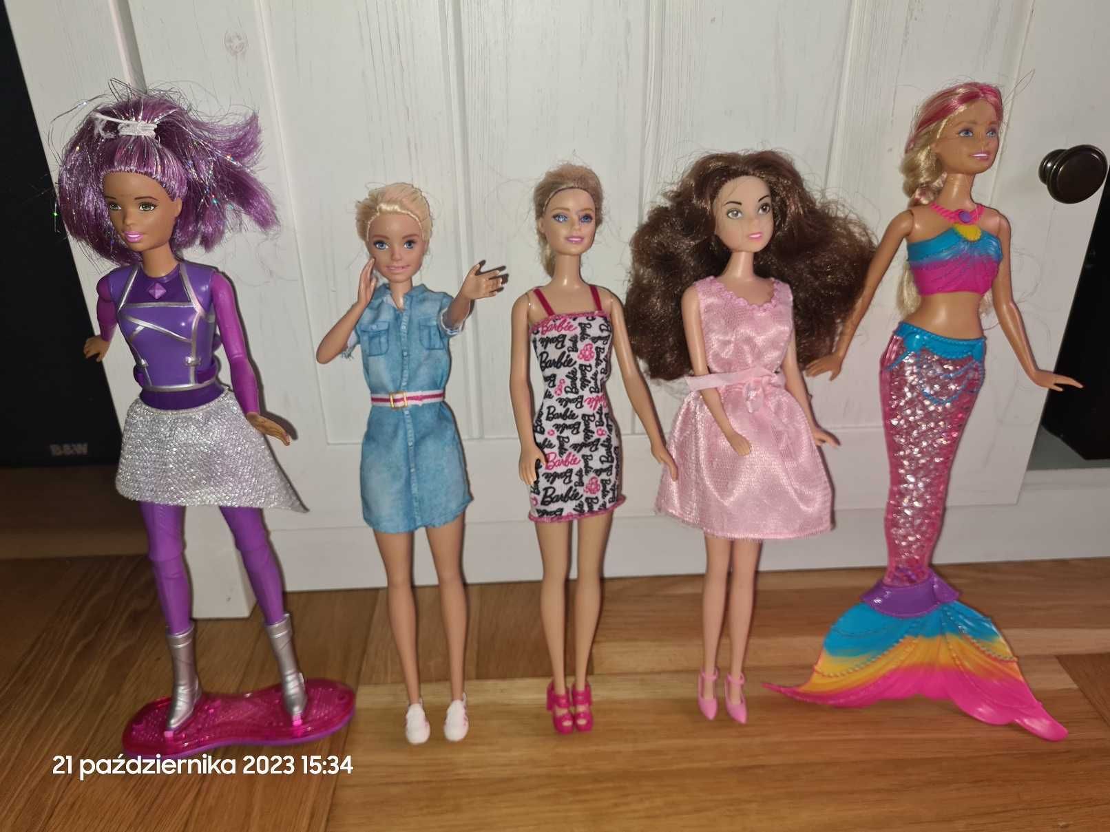 Barbie - 5 lalek i interaktywne Syrenka, Teresa