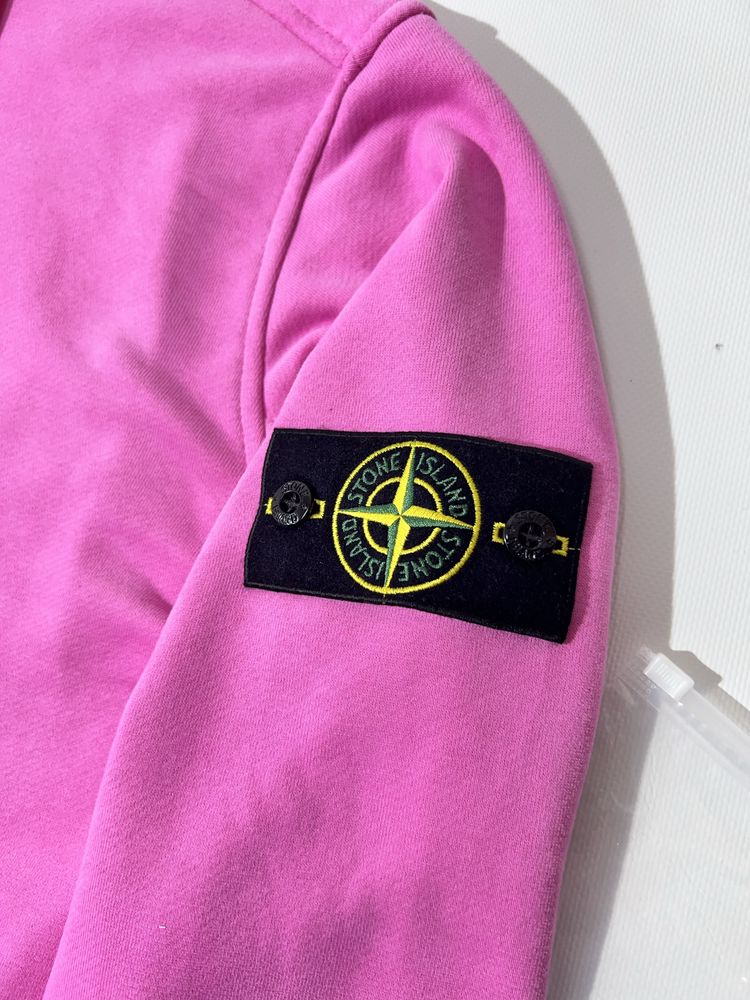 Зіп худі Stone Island | Кофта Стон Айленд чоловіча | Стонік Рожевий