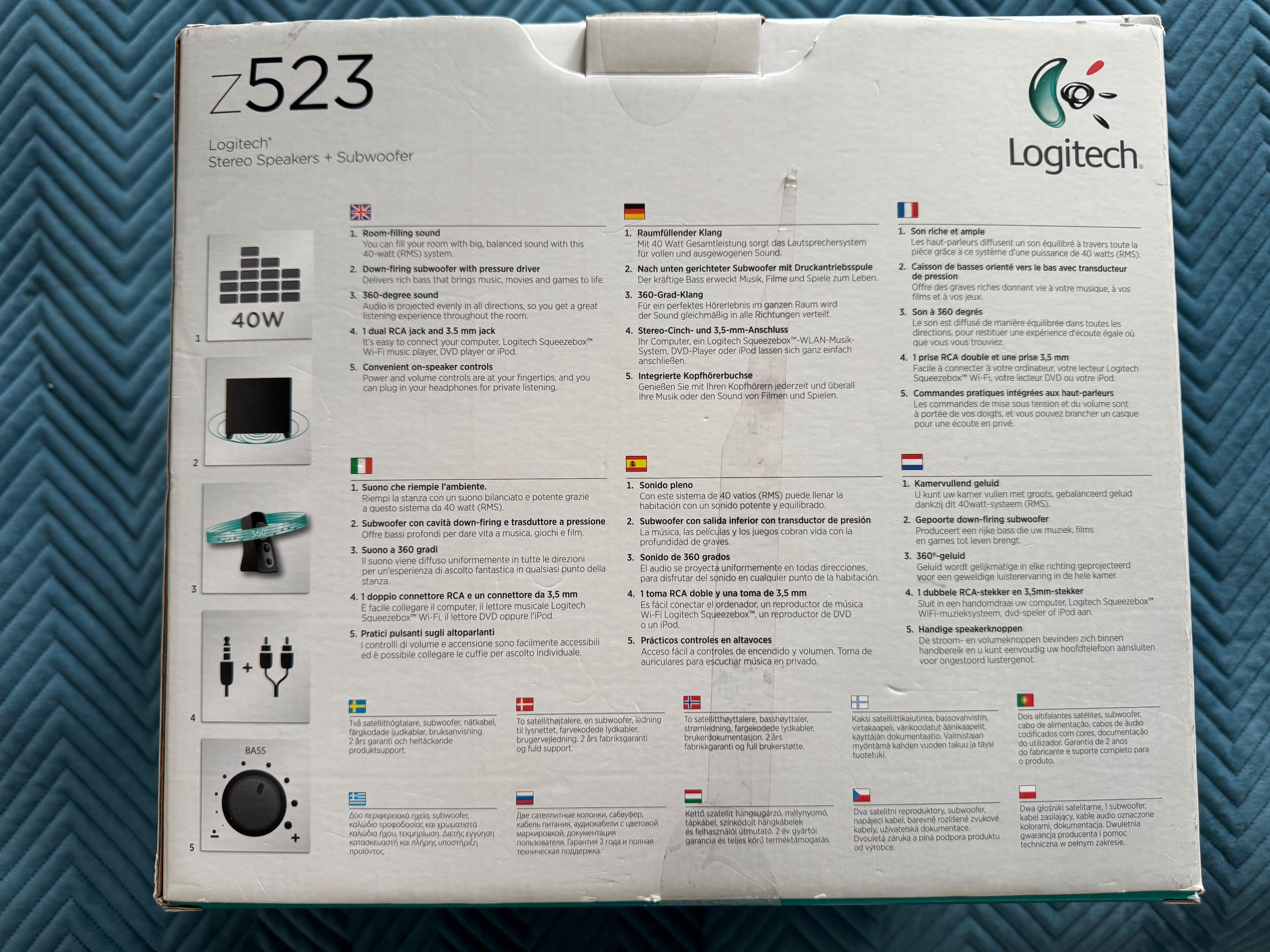 Logitech z523_2xglosnik +Subwoofer