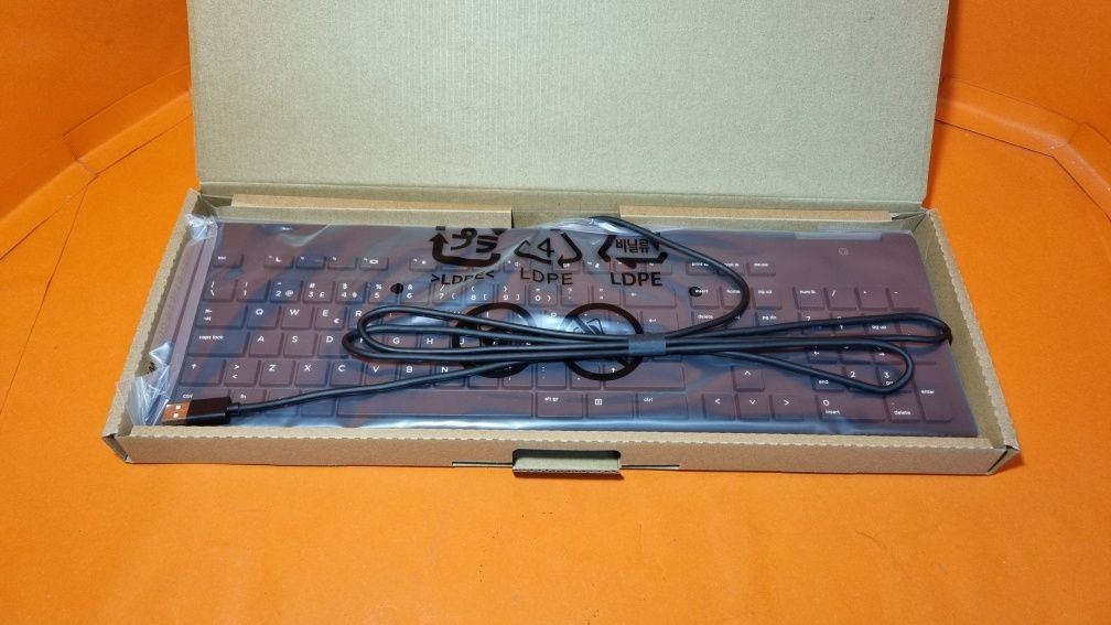 Teclado HP Z9H48AA USB Slim Smartcard — Novo, Caixa OEM, Layout PT