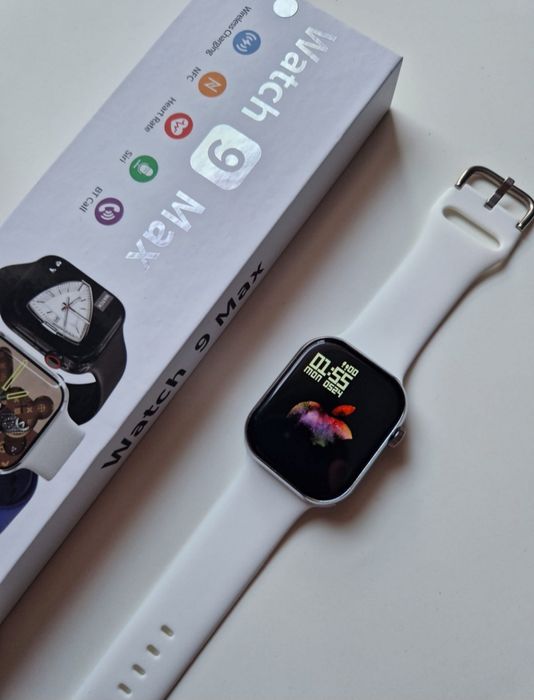 Watch 9 max, 4 generacji, pełny komplet