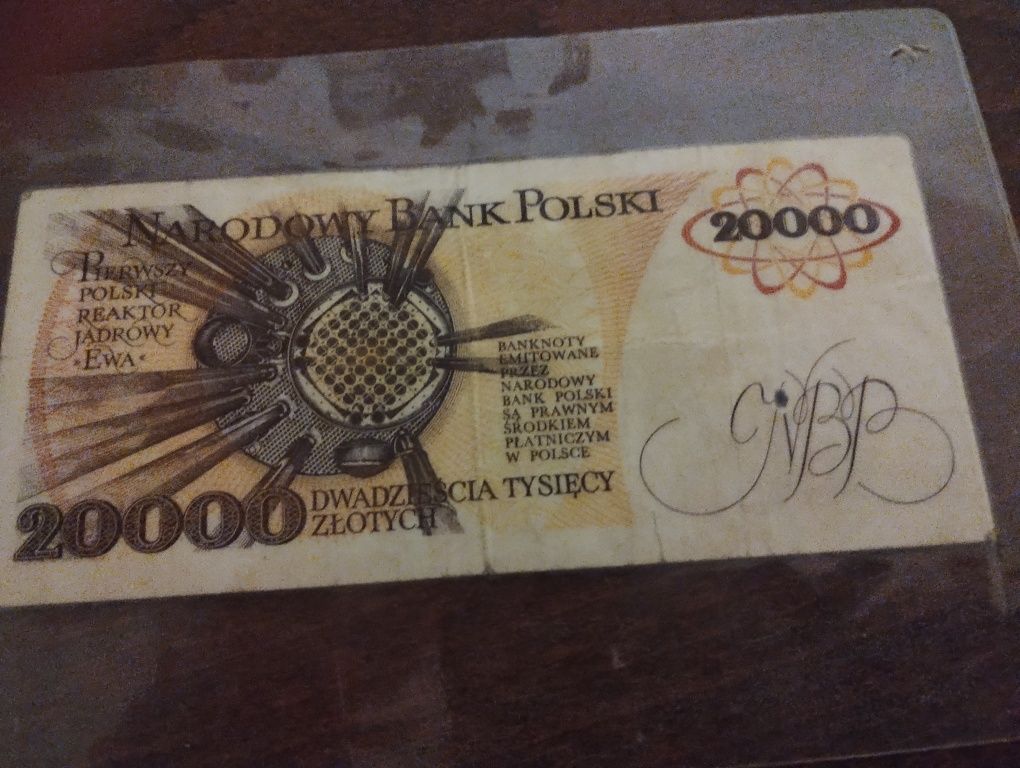 Sprzedam banknot 20000zl