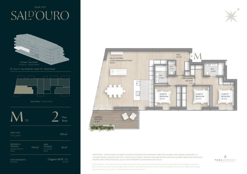 T3 Luxo Vista Mar - Sal D'Ouro Collection |
Primeira Linha Gaia