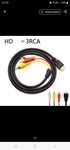 Kabel Hdmi z przejściem na 3xrca przewód audio video