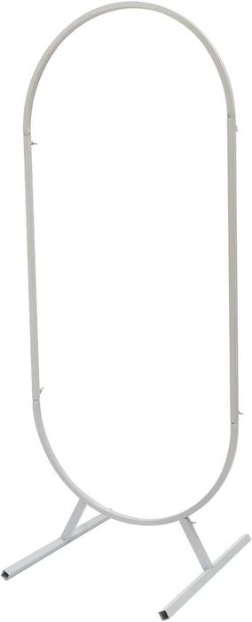 Metalowy łuk weselny, owalny stojak na kwiaty